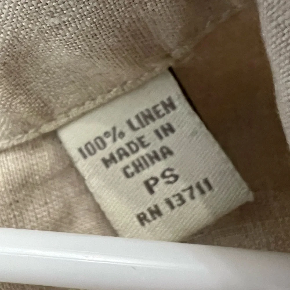 Valerie Stevens 100% Linen Tunic Blouse PS